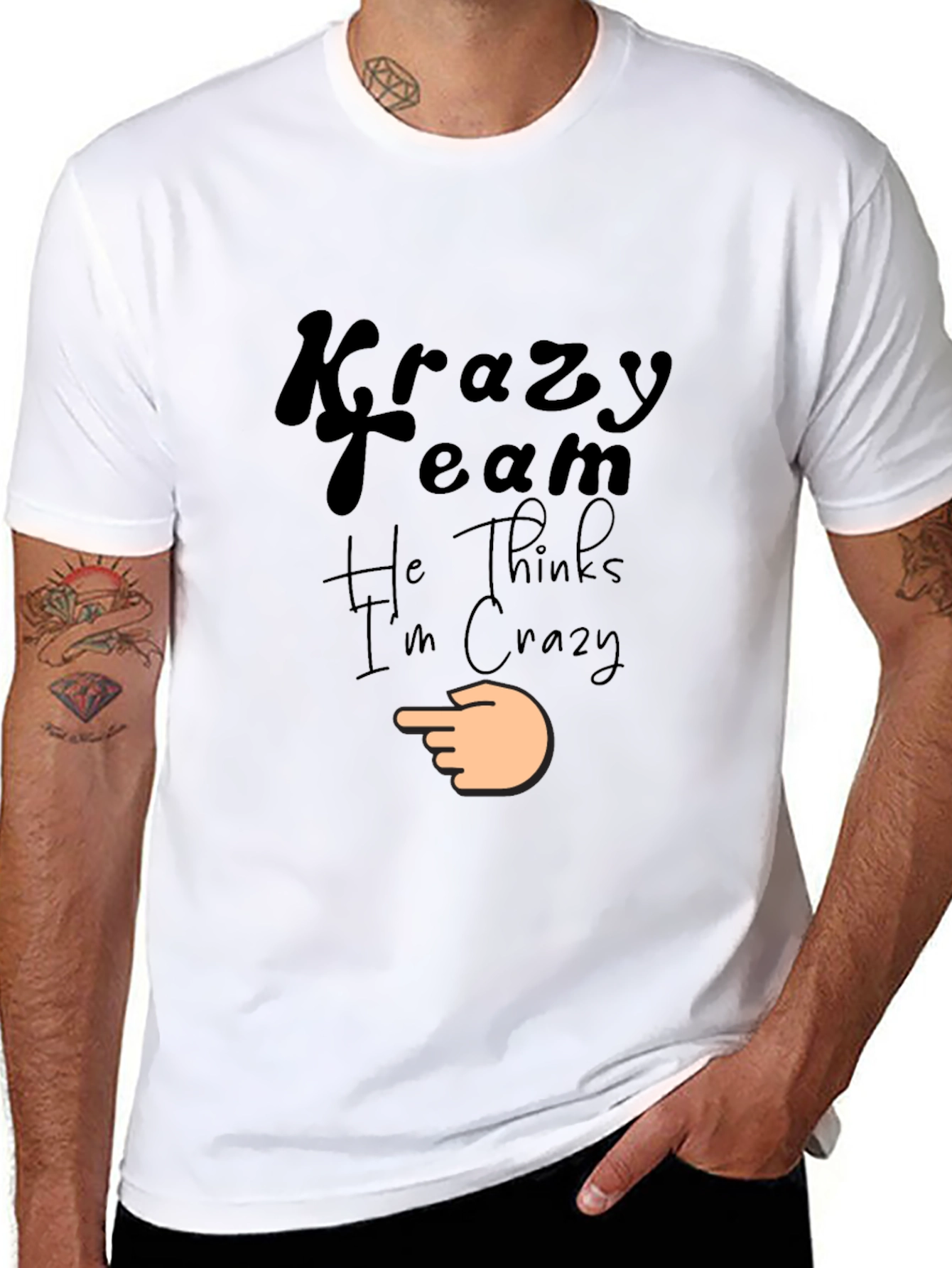 Krazy Team Graphic Black T-Shirt