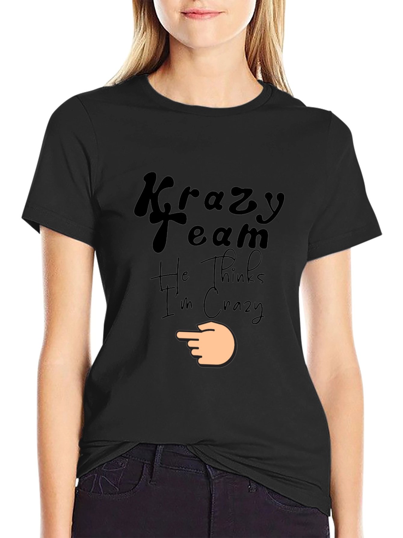 Krazy Team Graphic Black T-Shirt