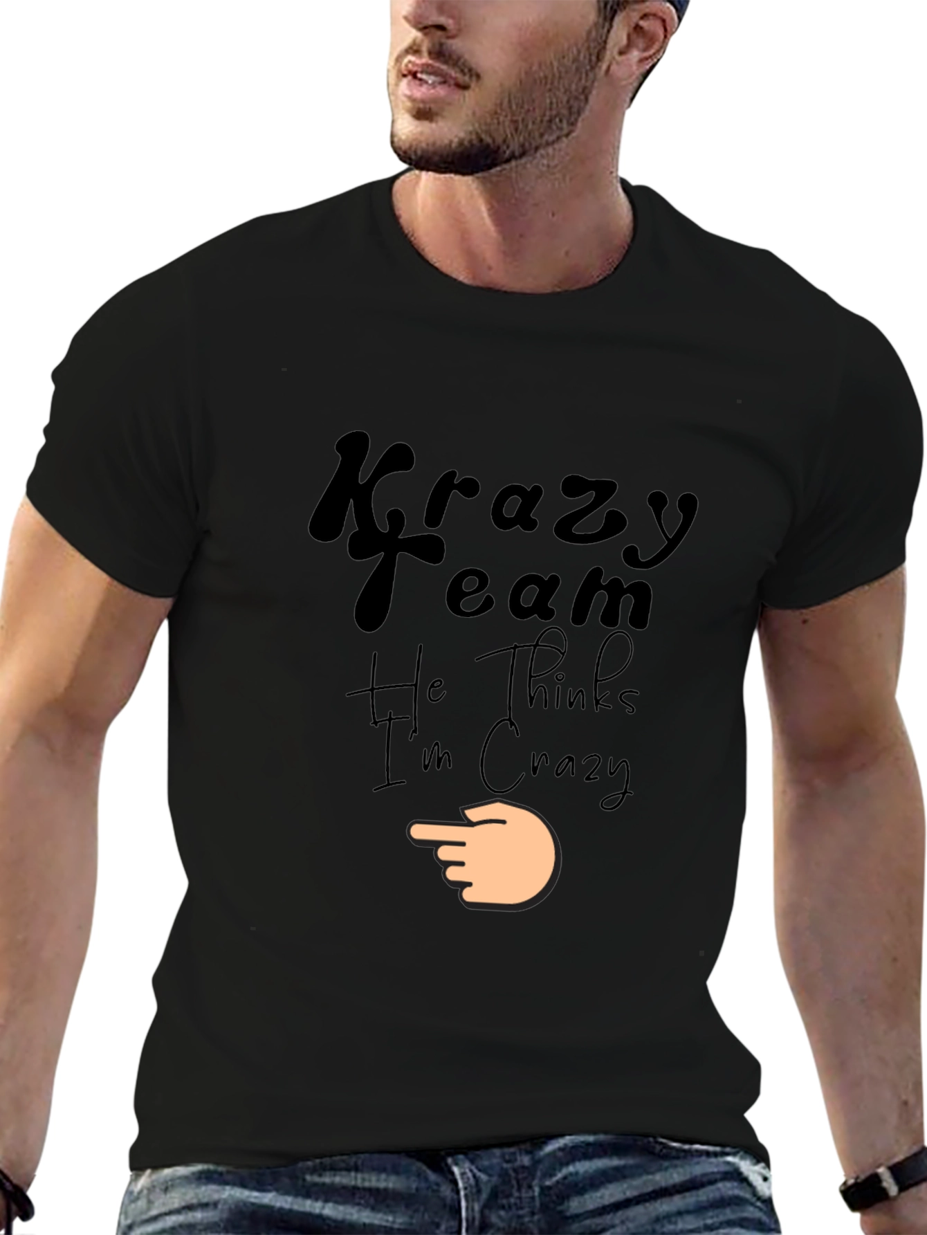 Krazy Team Graphic Black T-Shirt
