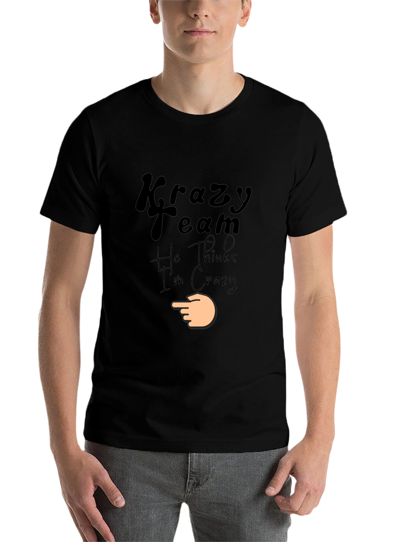 Krazy Team Graphic Black T-Shirt
