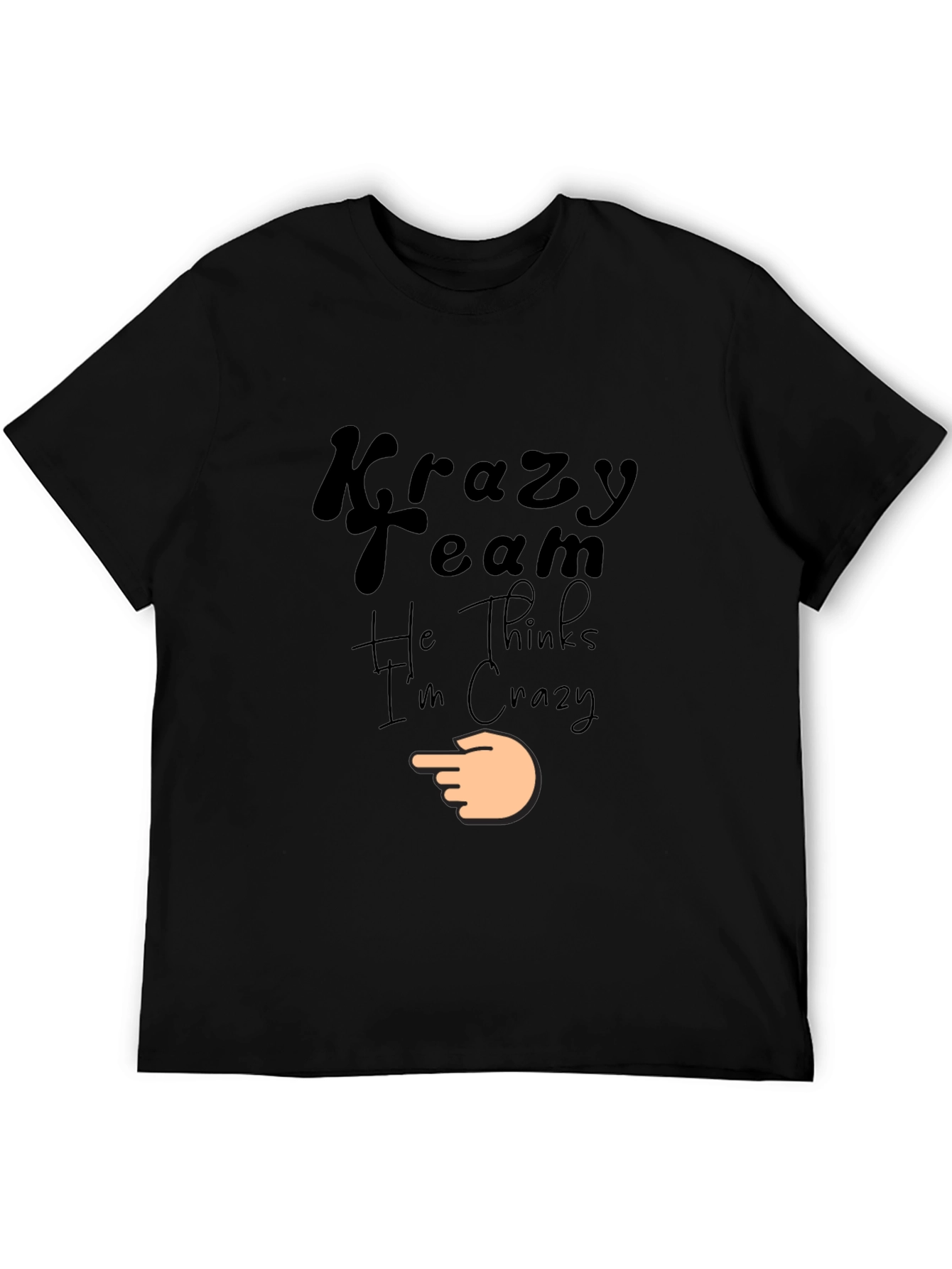 Krazy Team Graphic Black T-Shirt