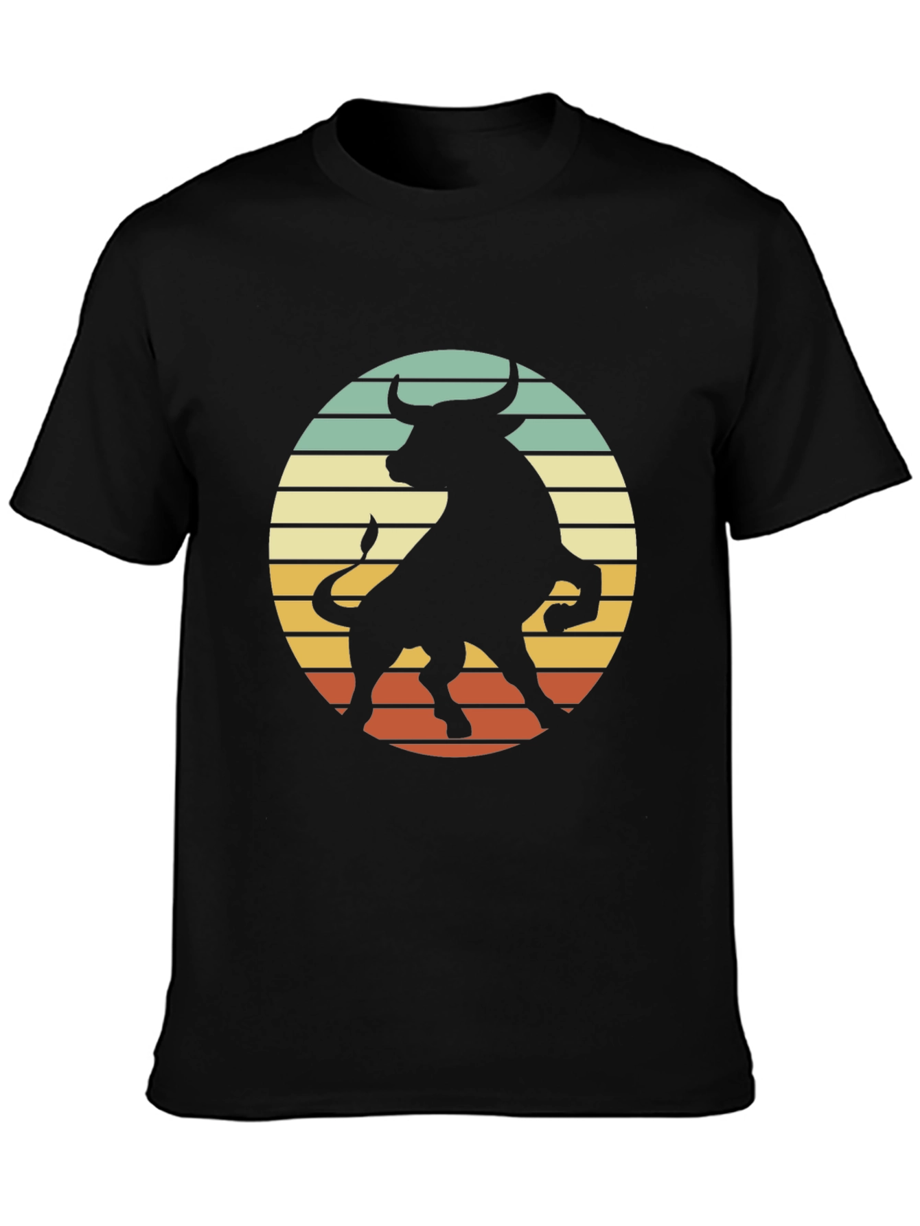 Retro Bull Silhouette Graphic Tee
