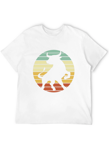 Retro Bull Silhouette Graphic Tee