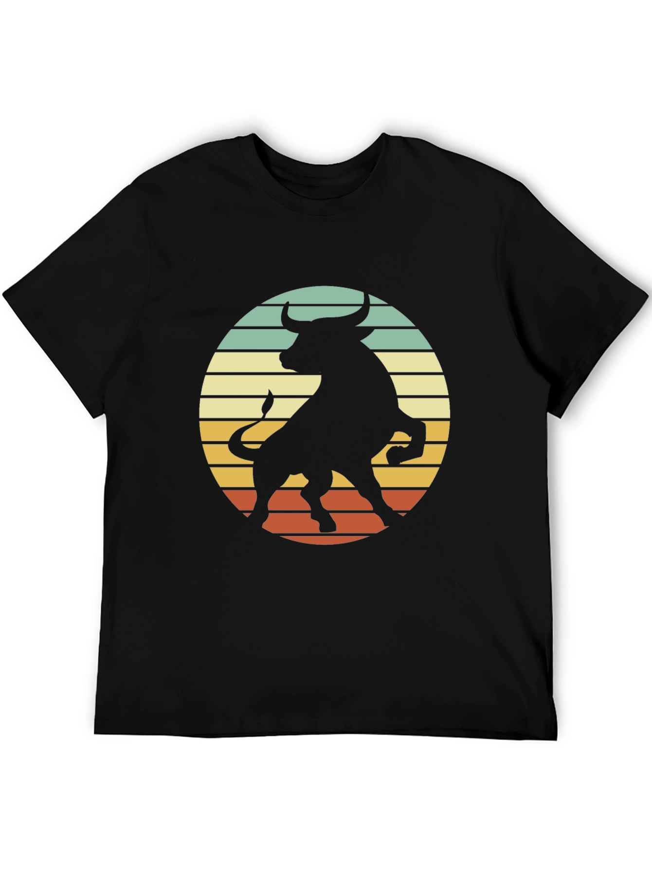 Retro Bull Silhouette Graphic Tee