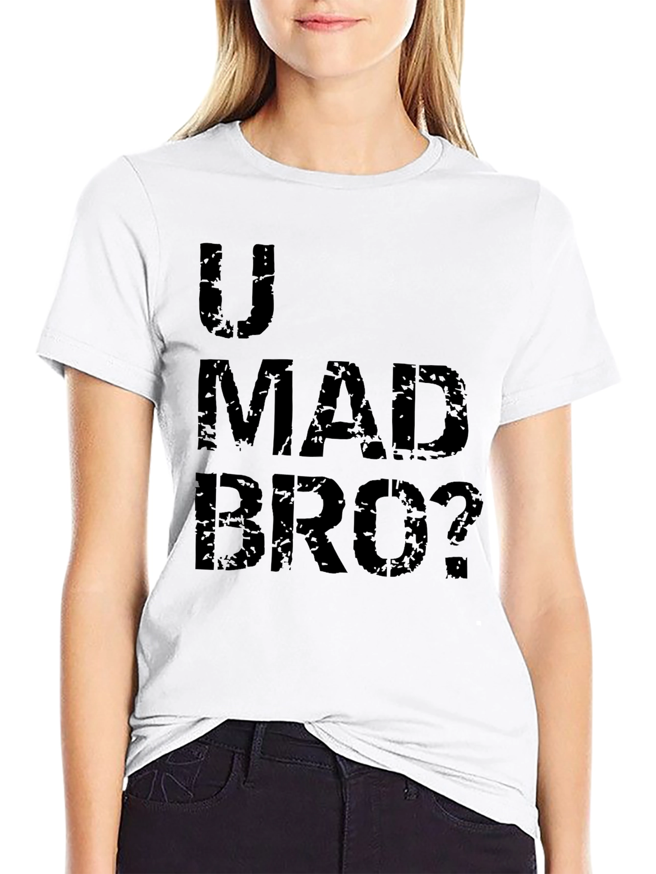 U Mad Bro? Graphic T-Shirt - Black