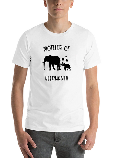 Mother of Elephants Graphic Tee - Black Cotton Shirt