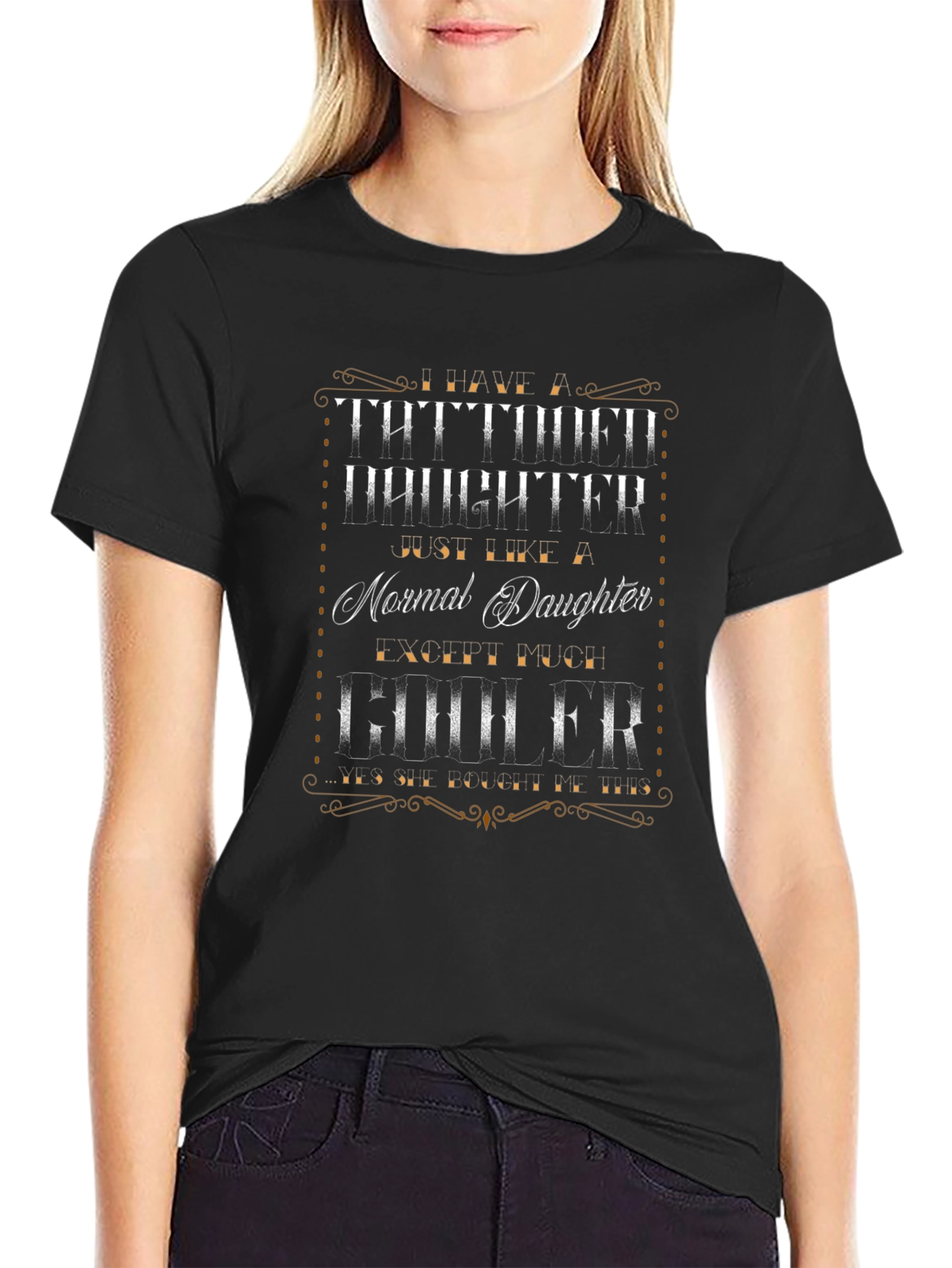 Tattooed Daughter Graphic T-Shirt - Quirky & Stylish!