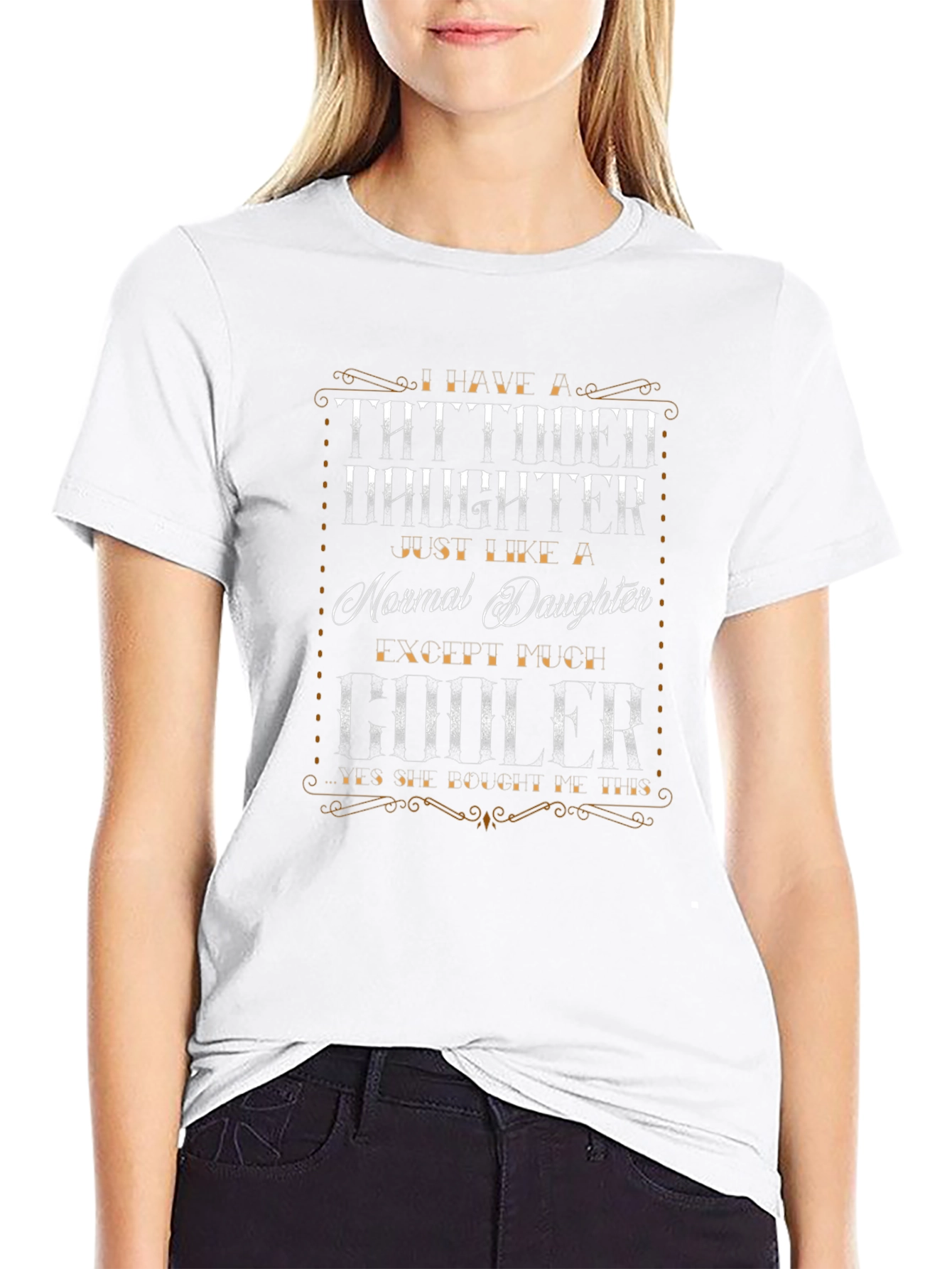 Tattooed Daughter Graphic T-Shirt - Quirky & Stylish!