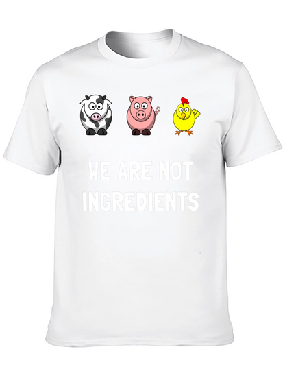 Vegan Graphic Tee - We Are Not Ingredients