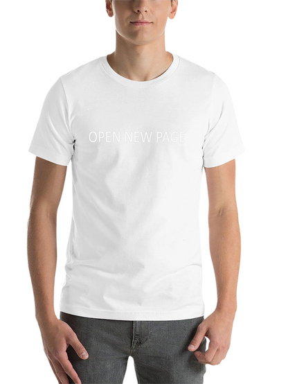 Open New Page Black Graphic Tee