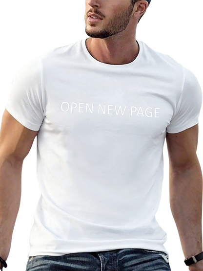 Open New Page Black Graphic Tee