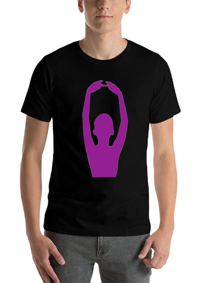 Yoga Pose Graphic T-Shirt - Black