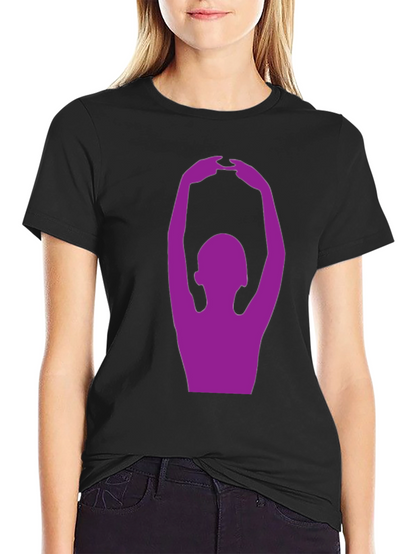 Yoga Pose Graphic T-Shirt - Black