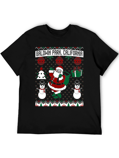 Baldwin Park California Ugly Christmas T-Shirt