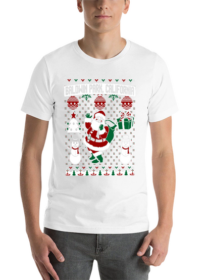 Baldwin Park California Ugly Christmas T-Shirt