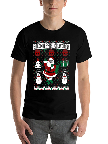 Baldwin Park California Ugly Christmas T-Shirt
