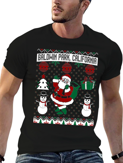 Baldwin Park California Ugly Christmas T-Shirt