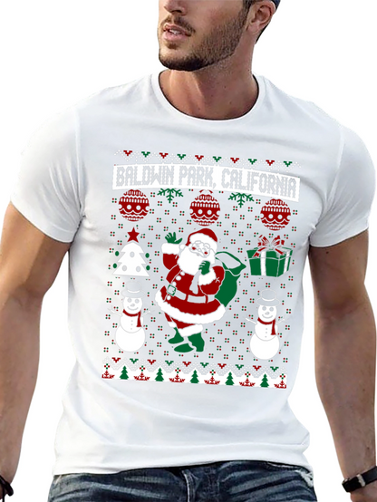 Baldwin Park California Ugly Christmas T-Shirt