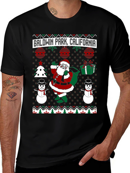 Baldwin Park California Ugly Christmas T-Shirt
