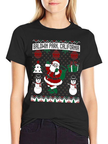 Baldwin Park California Ugly Christmas T-Shirt