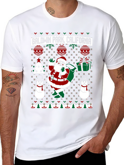 Baldwin Park California Ugly Christmas T-Shirt