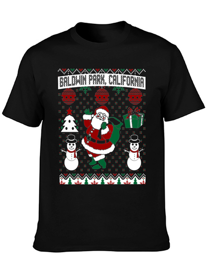Baldwin Park California Ugly Christmas T-Shirt