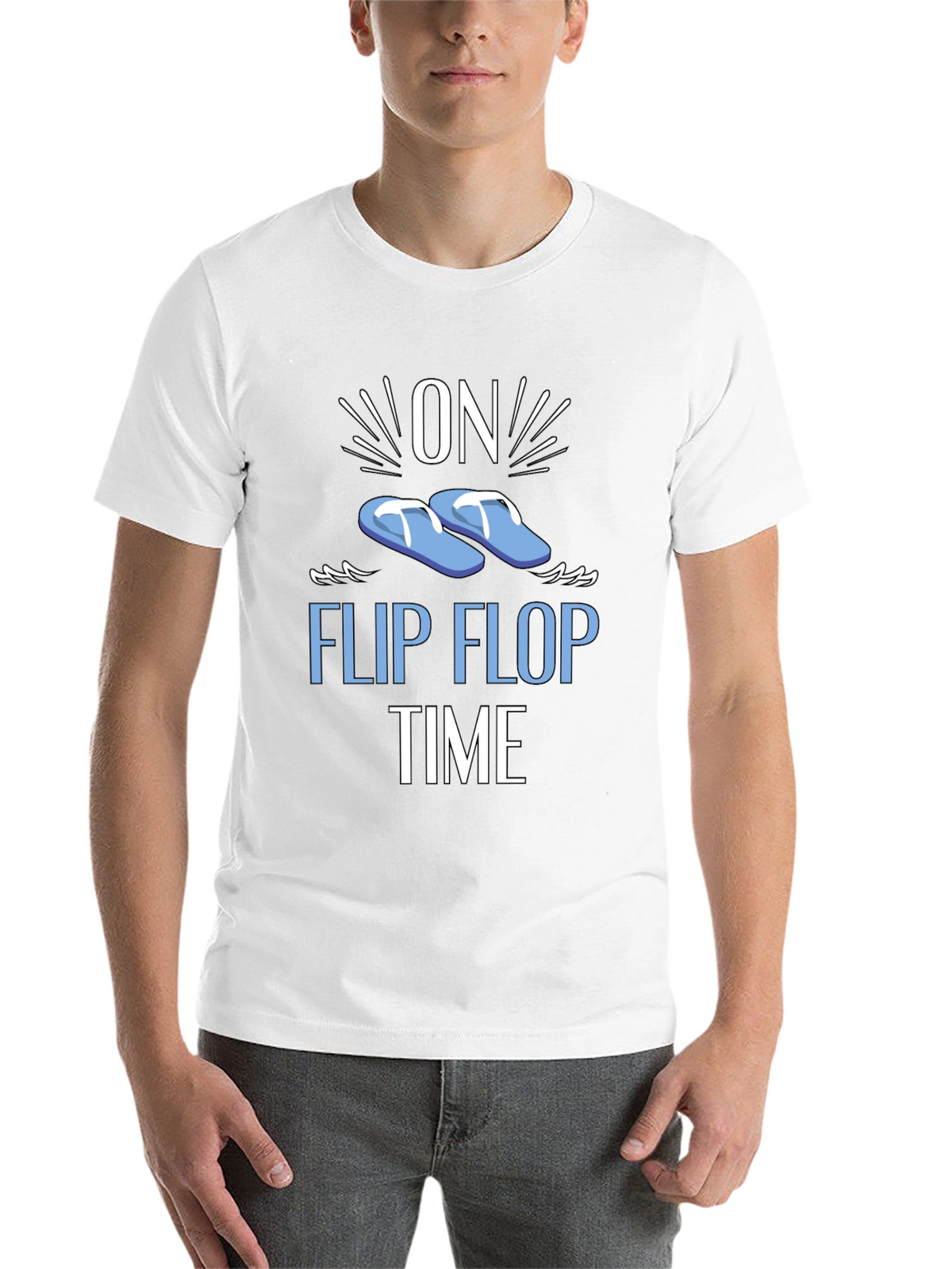 On Flip Flop Time Graphic T-Shirt