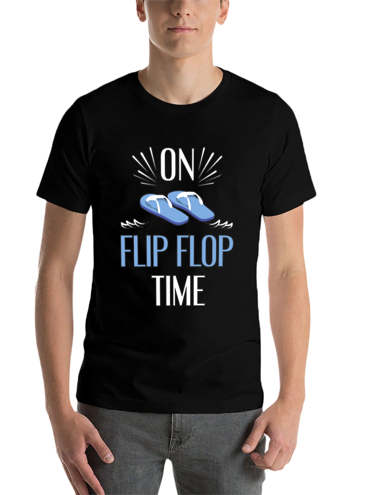 On Flip Flop Time Graphic T-Shirt