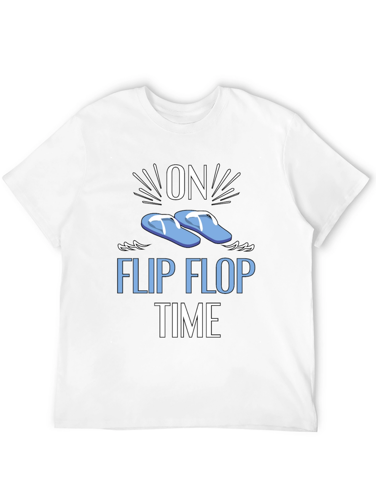On Flip Flop Time Graphic T-Shirt