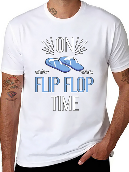 On Flip Flop Time Graphic T-Shirt