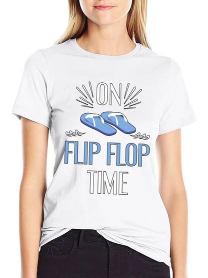 On Flip Flop Time Graphic T-Shirt