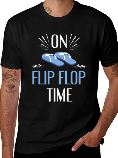 On Flip Flop Time Graphic T-Shirt