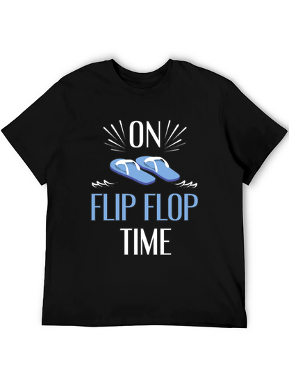 On Flip Flop Time Graphic T-Shirt