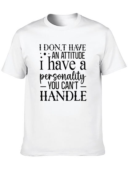 Sarcastic Attitude T-Shirt: Handle My Personality