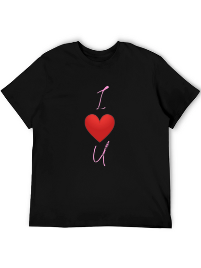 I Heart You Black Graphic Tee