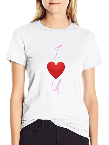 I Heart You Black Graphic Tee