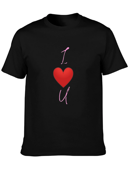 I Heart You Black Graphic Tee