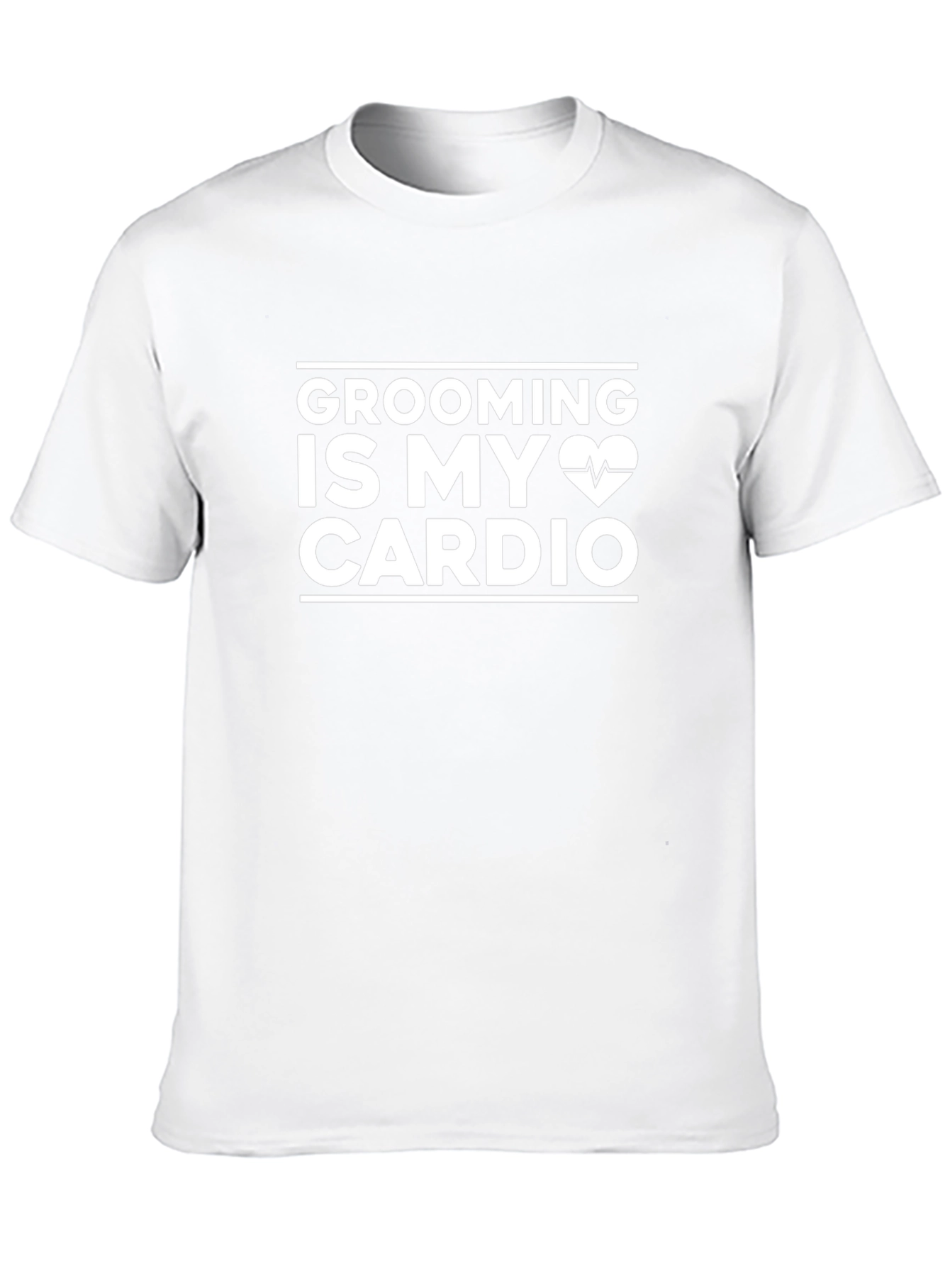 Grooming Is My Cardio T-Shirt - Black Cotton Tee