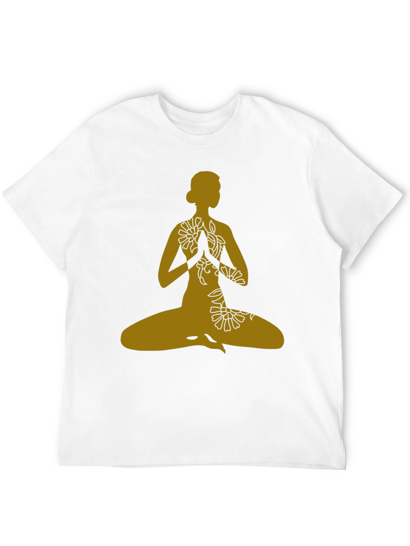 Yoga Pose T-Shirt - Black Meditative Graphic Tee