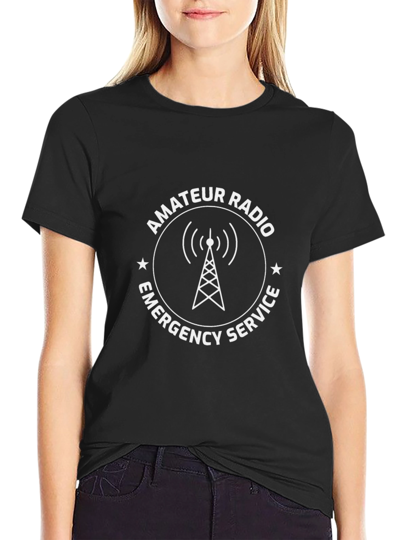 Amateur Radio Emergency Service Black T-Shirt