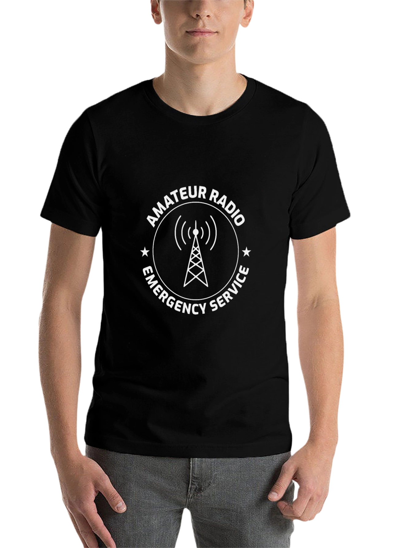Amateur Radio Emergency Service Black T-Shirt