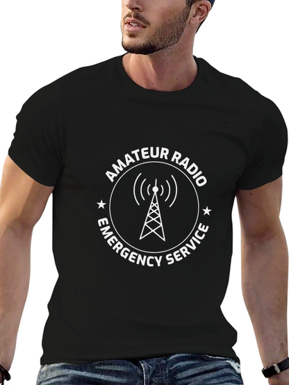 Amateur Radio Emergency Service Black T-Shirt