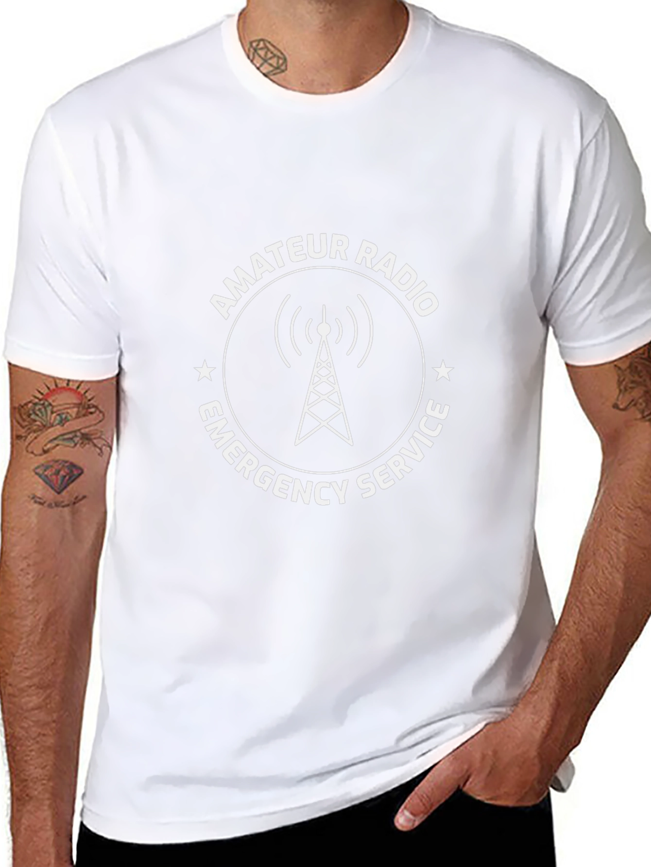 Amateur Radio Emergency Service Black T-Shirt