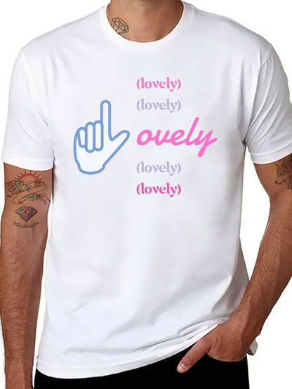 Lovely Graphic Print Black T-Shirt