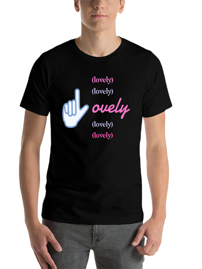 Lovely Graphic Print Black T-Shirt