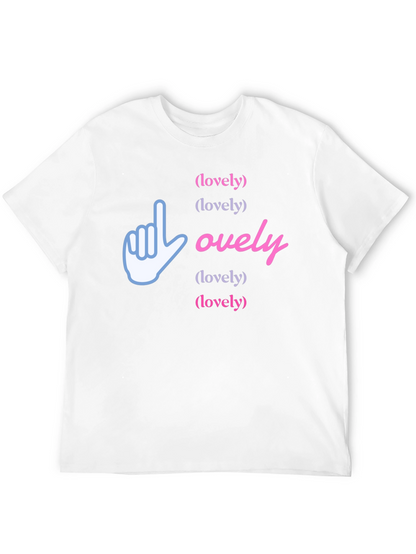Lovely Graphic Print Black T-Shirt