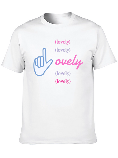 Lovely Graphic Print Black T-Shirt