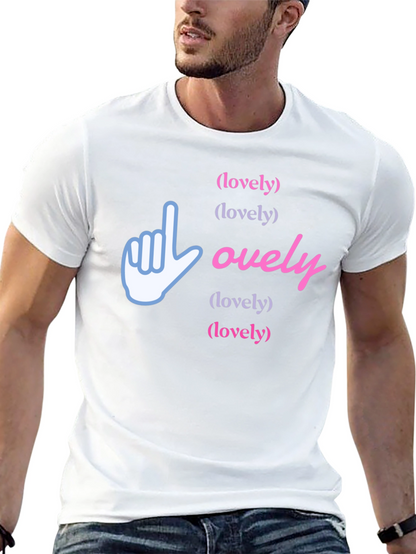 Lovely Graphic Print Black T-Shirt