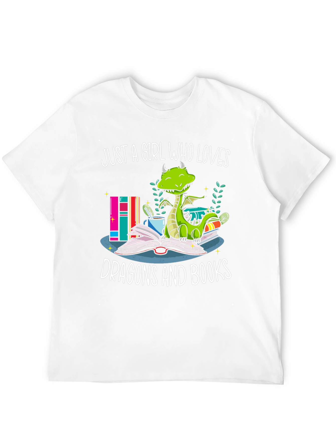 Just A Girl Who Loves Dragons and Books T-Shirt