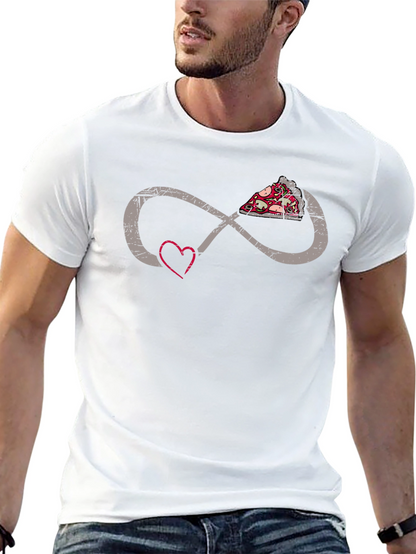 Pizza Infinity Heart T-Shirt
